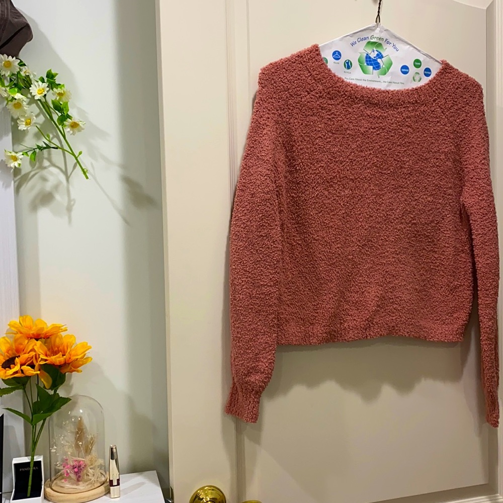 Pink Fluffy Sweater